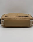 Michael Kors Camel Monogram Canvas Cotton Maeve Large Pocket Crossbody Bag - NWT