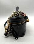 Steve Madden Black Faux Leather Bherra Vanity Bag