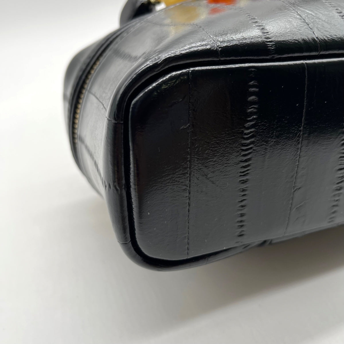 Steve Madden Black Faux Leather Bherra Vanity Bag
