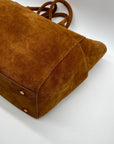 Quince Women's Brown Italian Suede Shopper Tote Bag