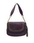 Michael Kors Aria Studded Leather Crossbody Bag