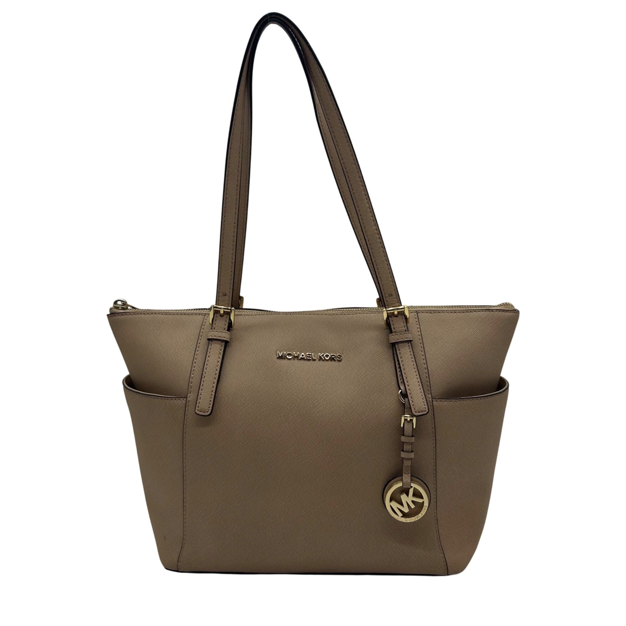 Michael Kors Beige Leather Shoulder Bag