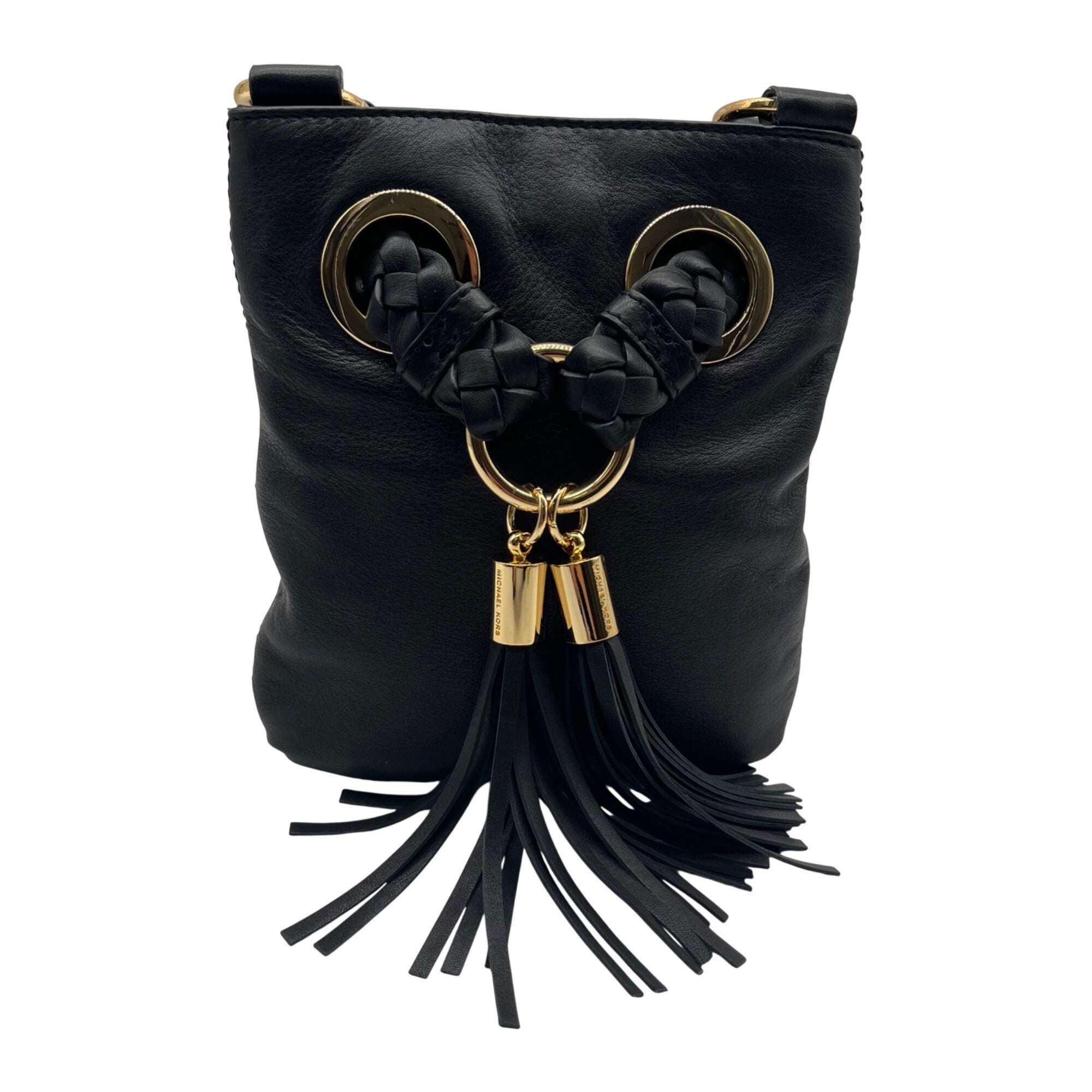 Michael Kors Black Camden Hobo Crossbody Bag