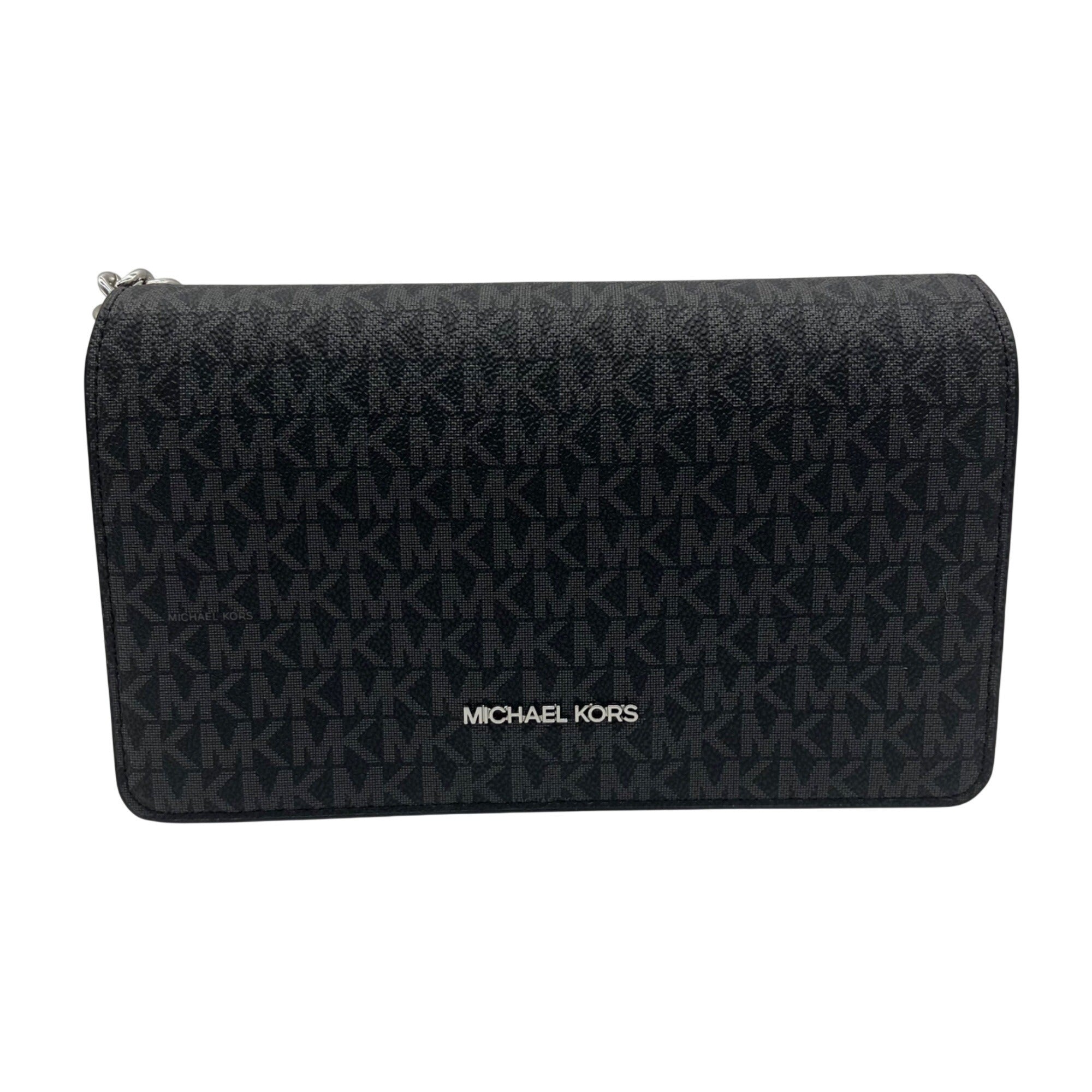 Michael Kors Black Jet Set Signature Logo Crossbody Bag