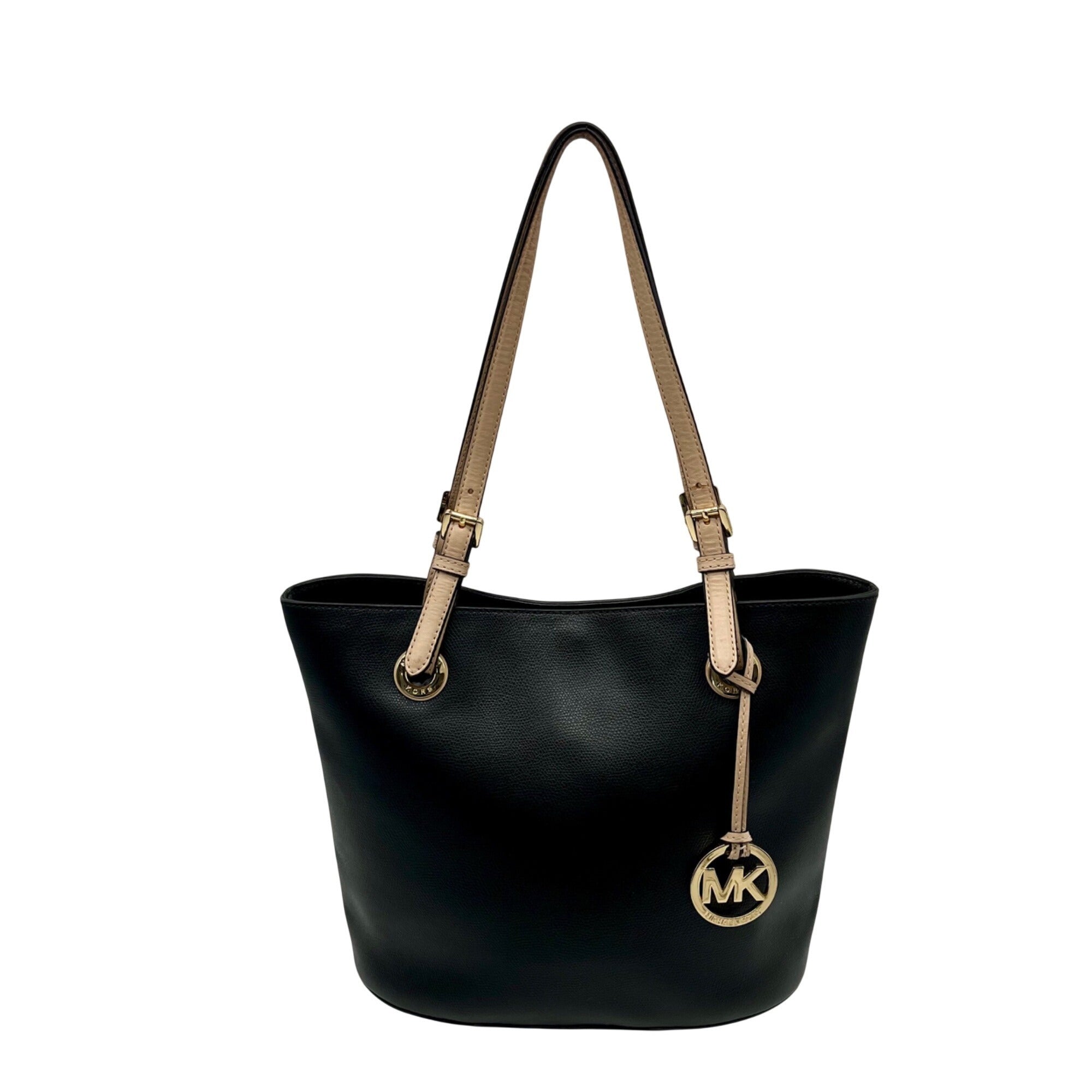 Michael Kors Black Leather Tote Bag