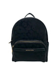 Michael Kors Black Nylon Leopard Print Bex Backpack