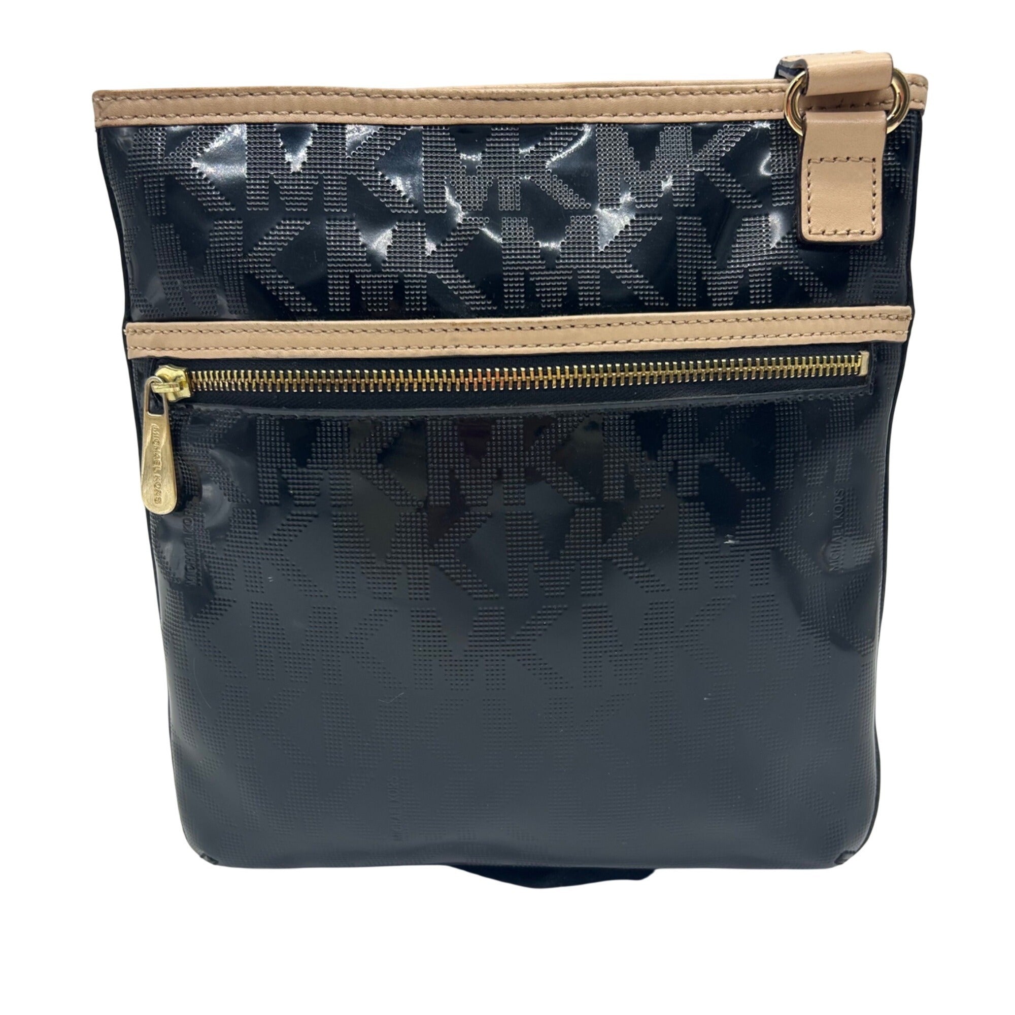 Michael Kors Black Patent Leather Crossbody Bag