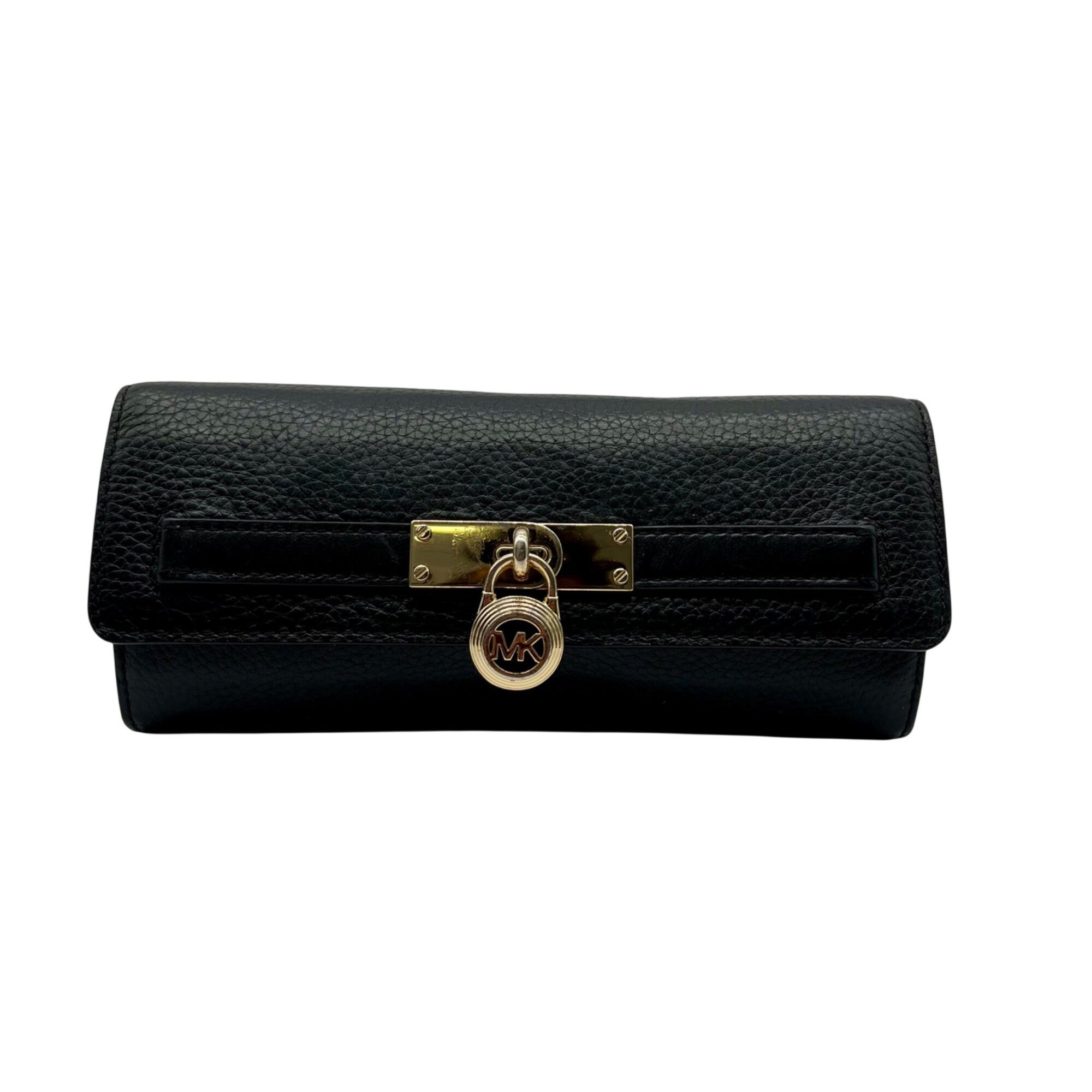 Michael Kors Black Pebbled Leather Wallet