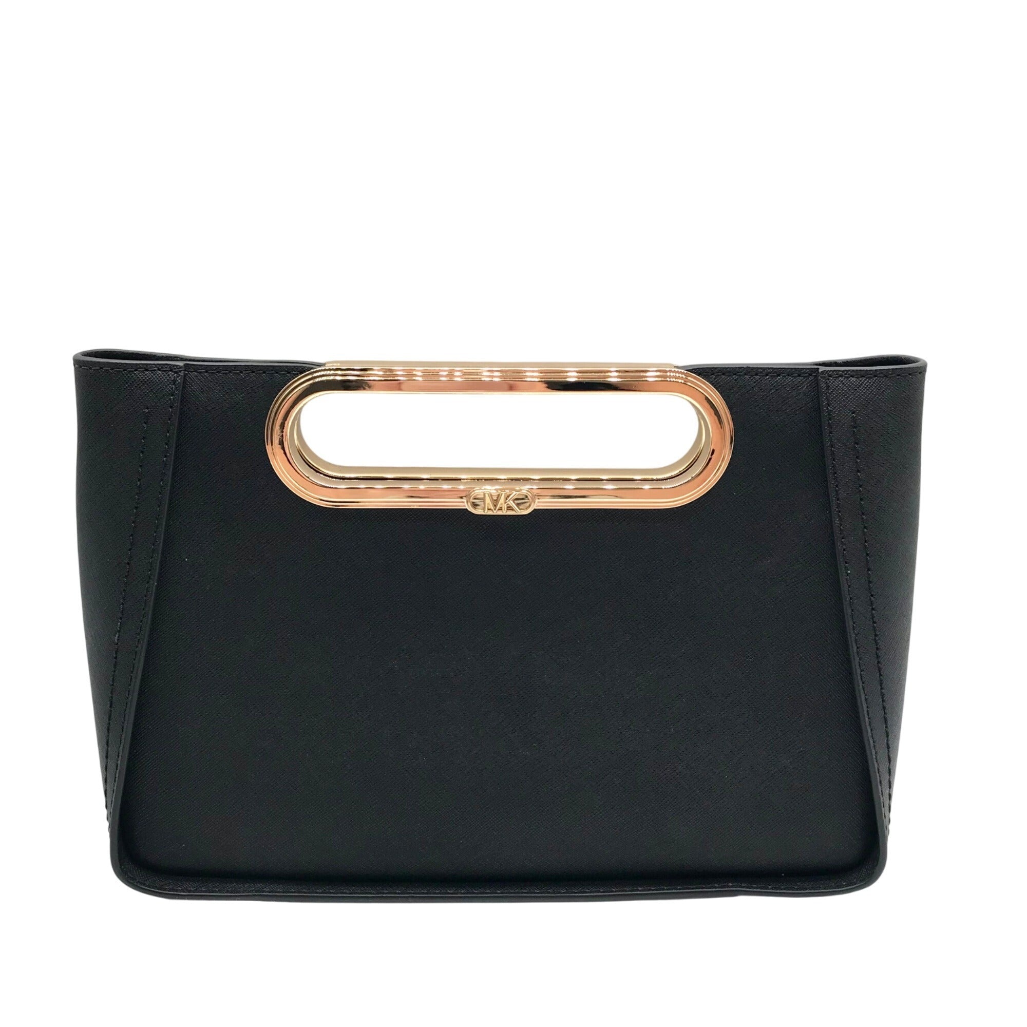 Michael Kors Black Saffiano Leather Chelsea Convertible Clutch