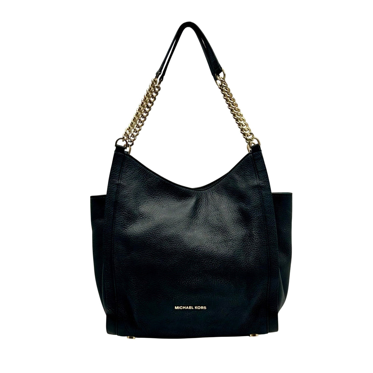 Michael Kors Black pebbled Leather Slouchy Shoulder Bag