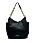 Michael Kors Black pebbled Leather Slouchy Shoulder Bag