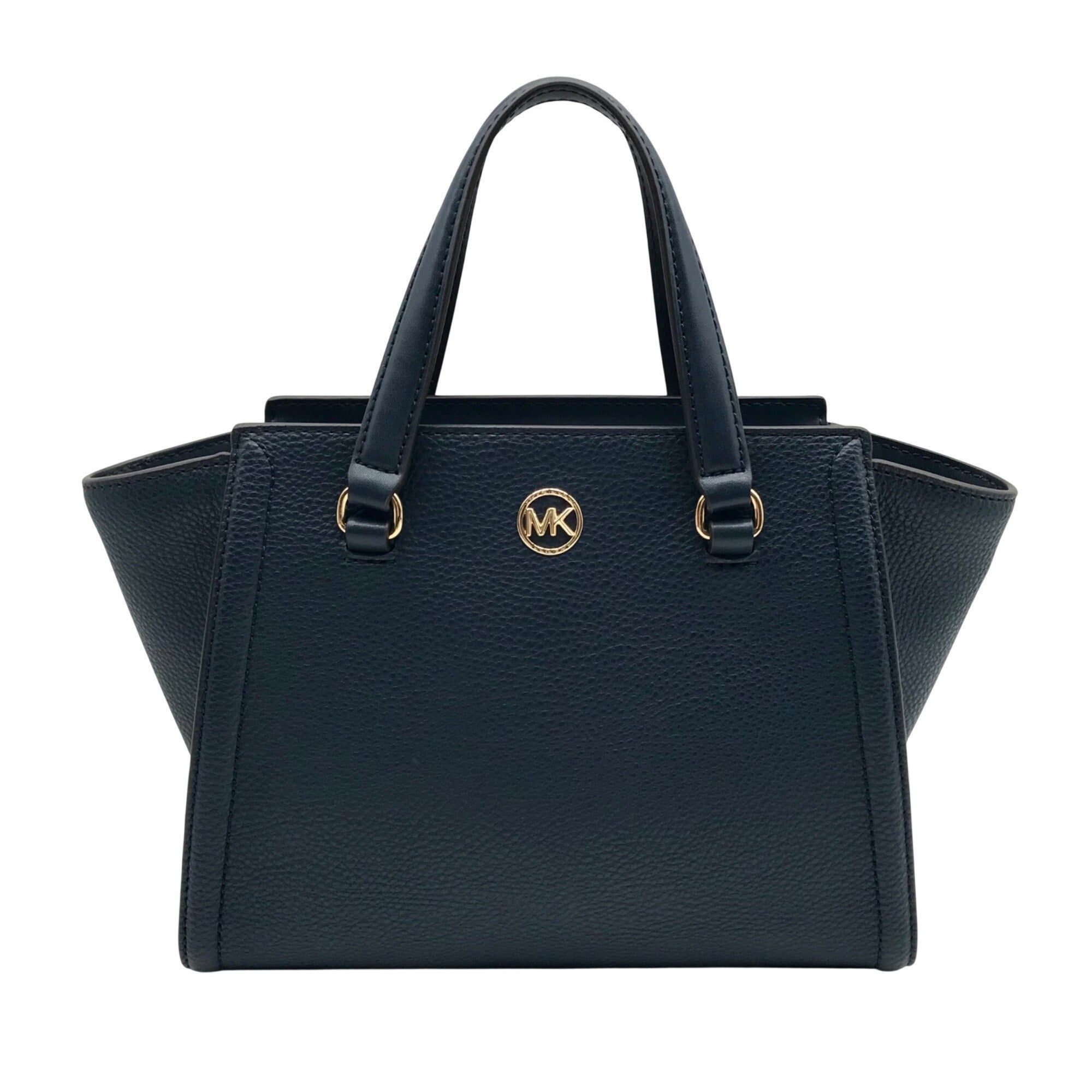 Michael Kors Blue Pebbled Leather Small Satchel Bag 