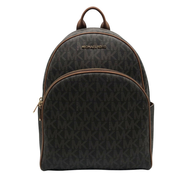 Michael Kors Brown Coated Canvas Medium Abbey Backpack  One Purse