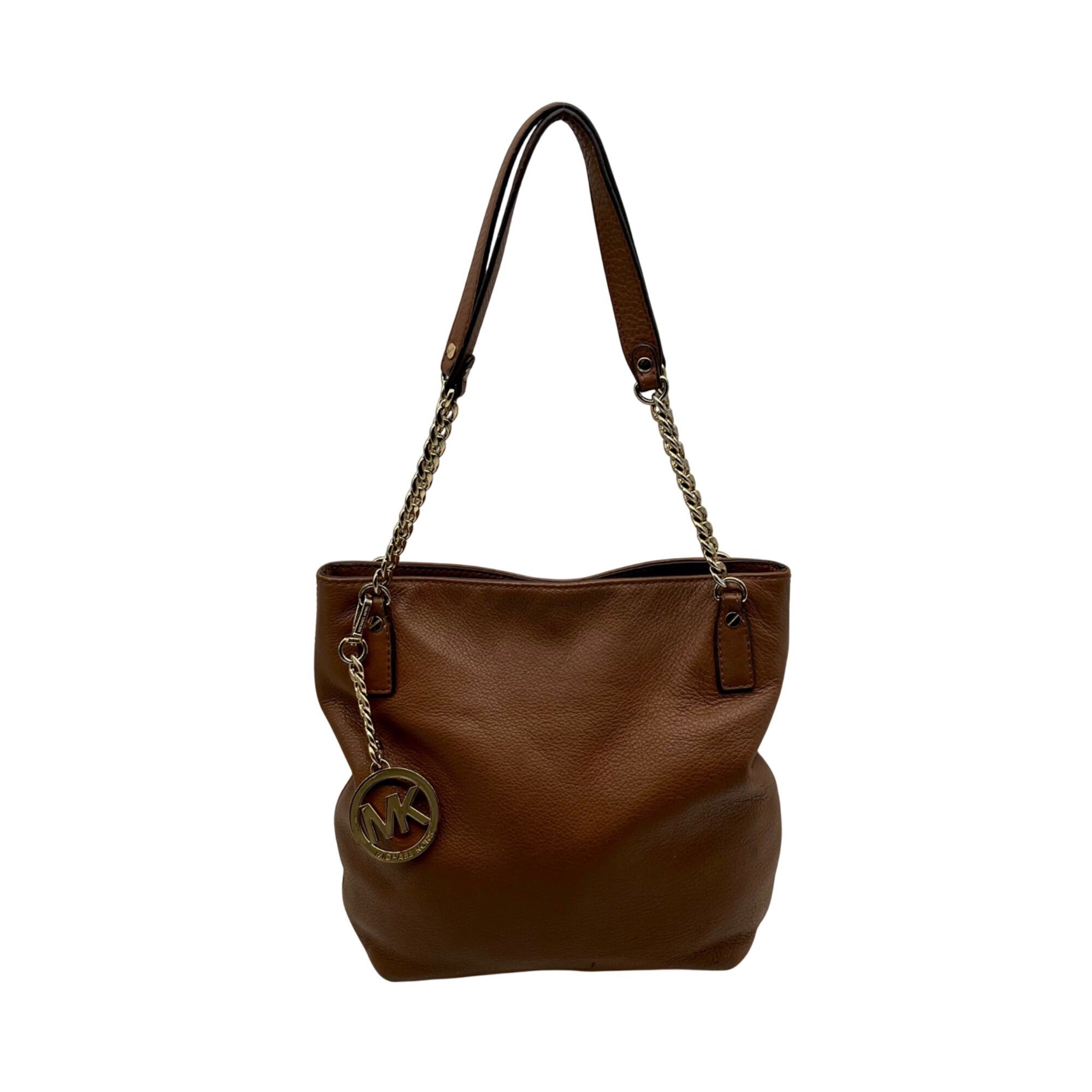 Michael Kors Brown Pebbled Leather Handbag