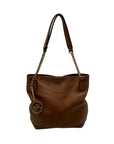 Michael Kors Brown Pebbled Leather Handbag