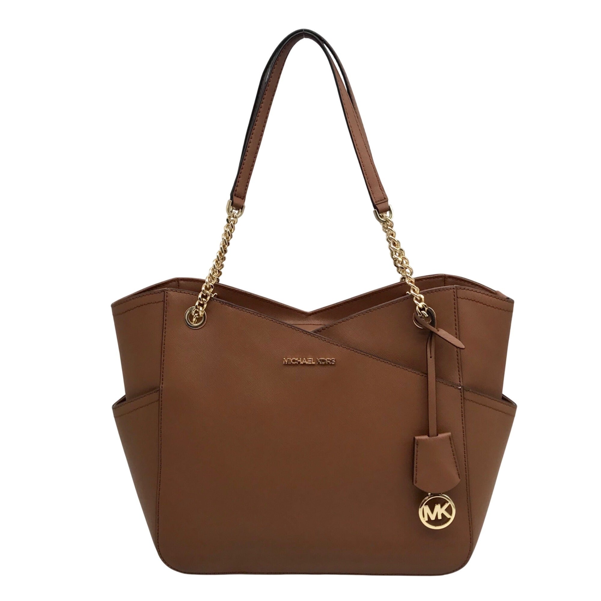 Michael Kors Brown Saffiano Leather Shoulder Bag
