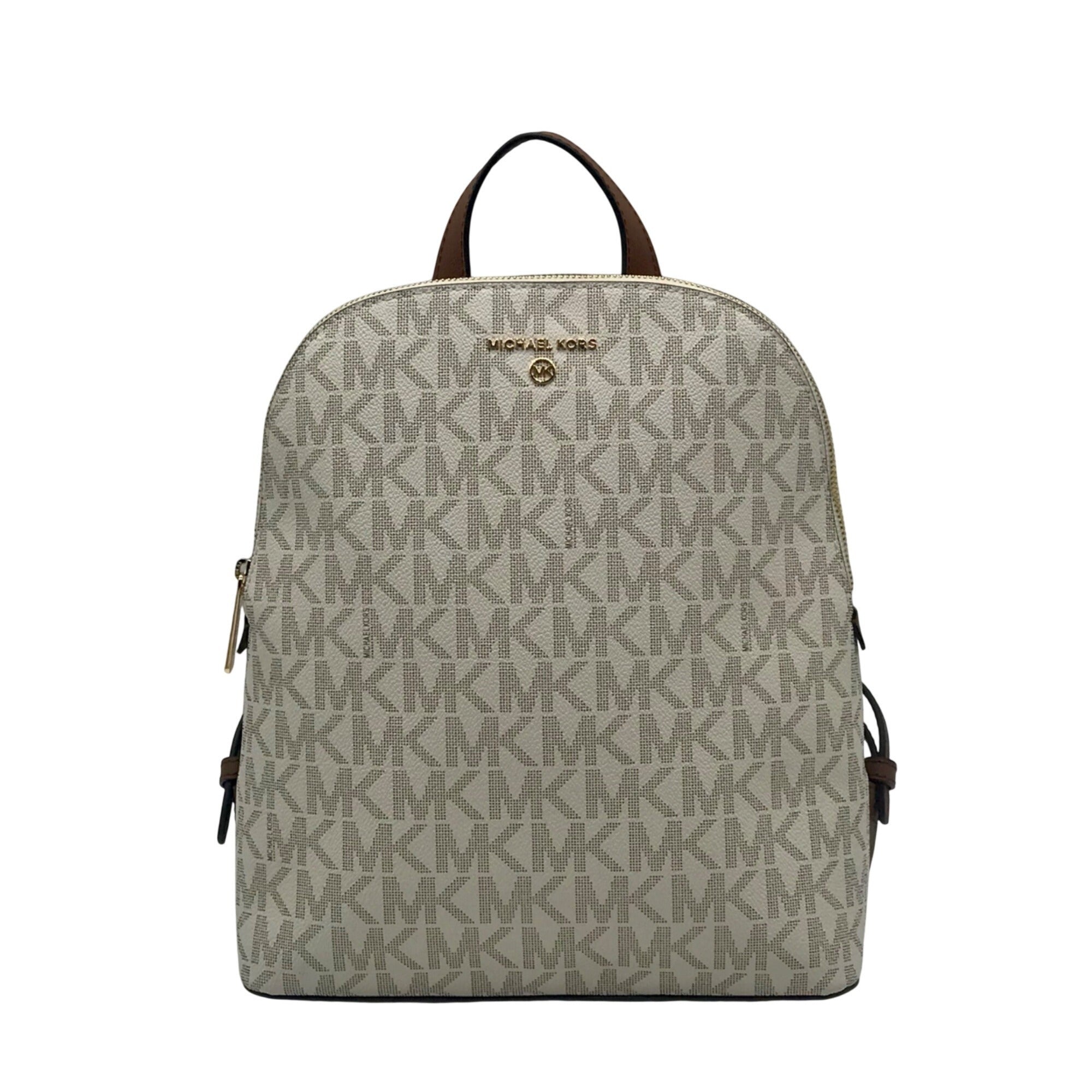 Michael Kors Cream Coated Canvas Cindy Signature Backpack