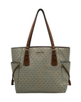 Michael Kors Cream Signature Coated Canvas Tote Bag