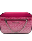 Michael Kors Dragon Fruit Ombre Leather Jet Set Logo Crossbody Bag