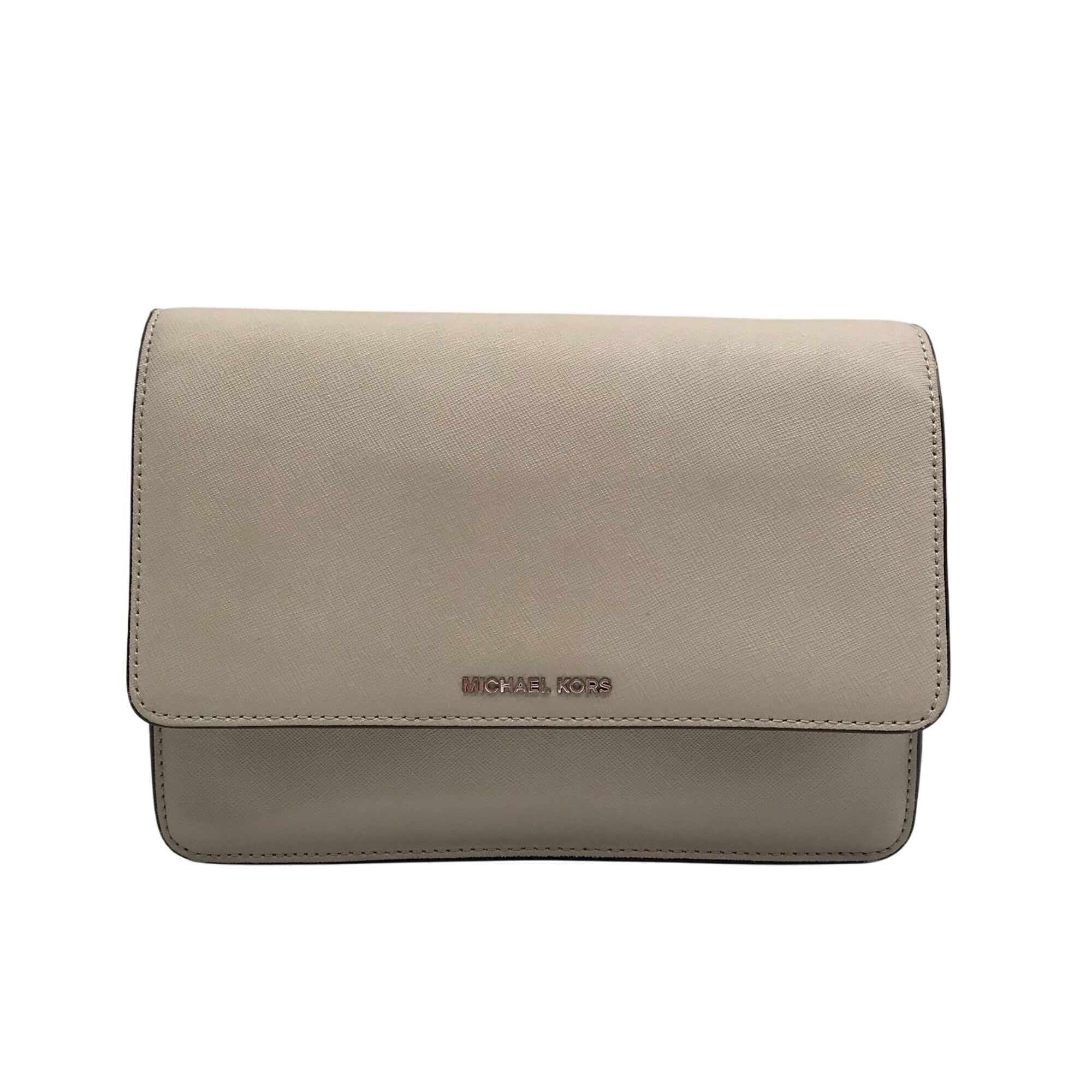 Michael Kors Gray Saffiano Leather Daniela Large Crossbody 