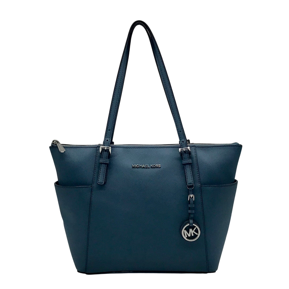 Michael Kors Light Blue Saffiano Leather Tote Bag