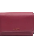 Michael Kors Mulberry Leather Small Nessa Messenger Crossbody Bag