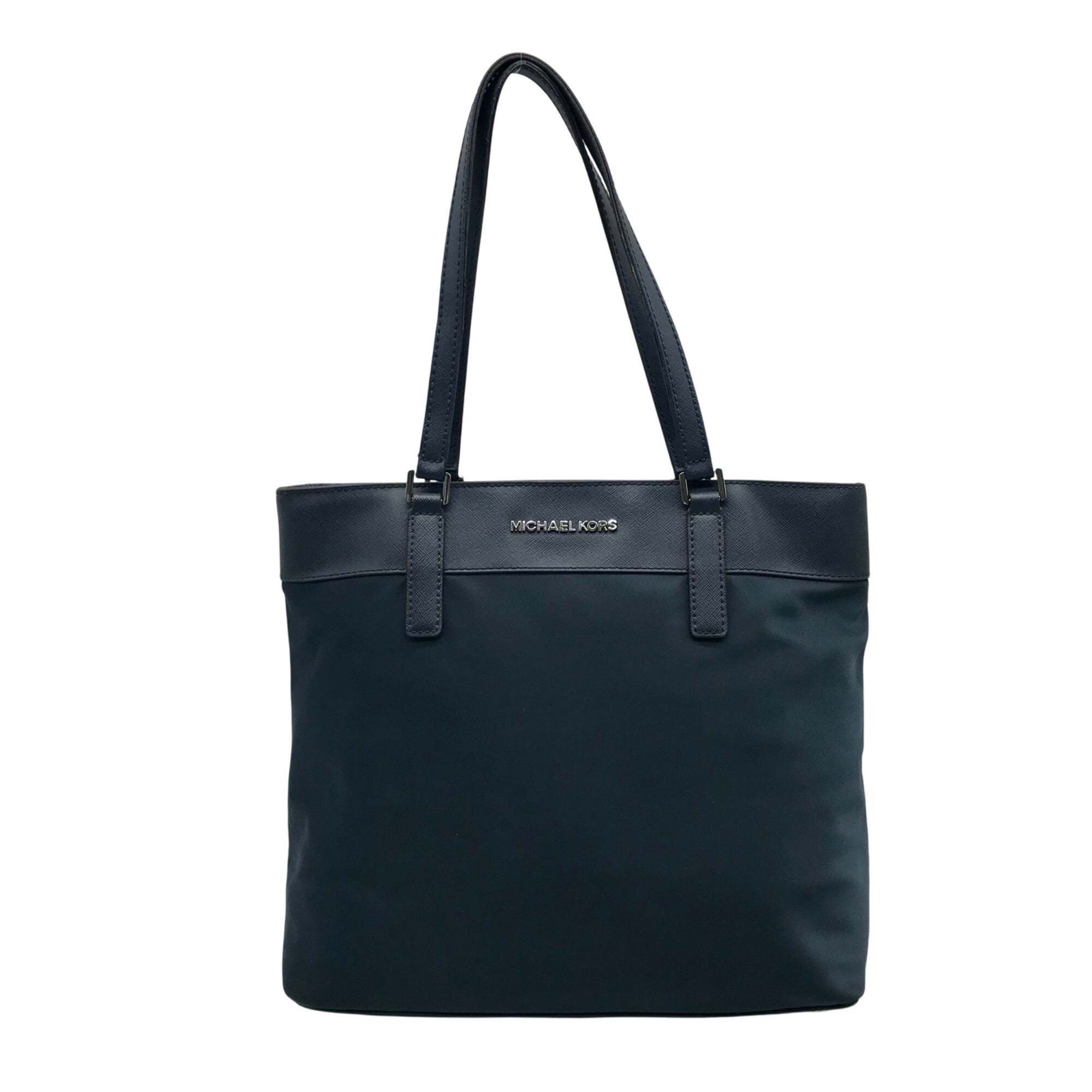 Michael Kors Navy Blue Nylon & Leather Winston Tote Bag Michael Kors Navy Blue Nylon & Leather Winston Tote Bag 