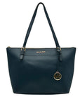 Michael Kors Navy Blue Saffiano Leather Shoulder Bag