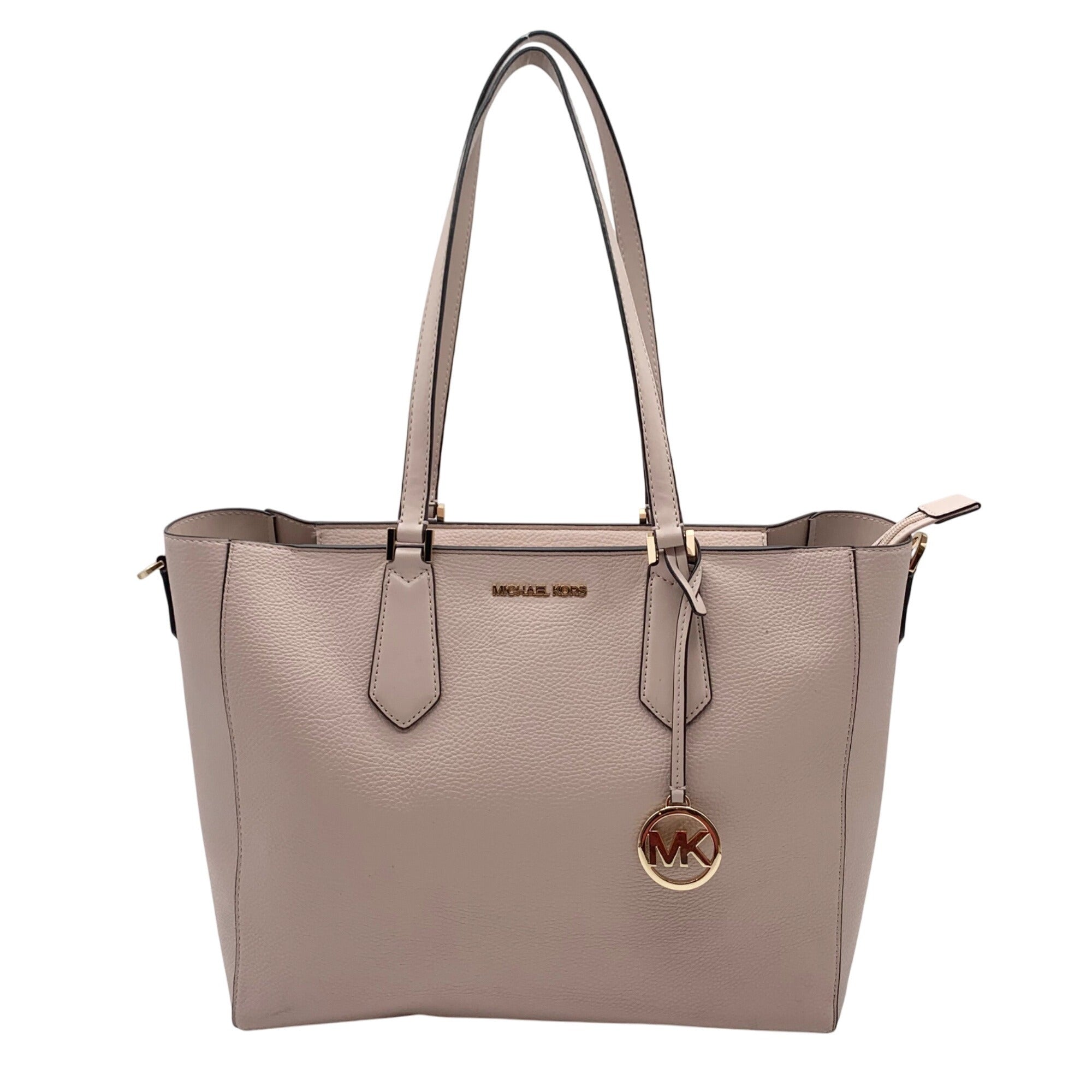 Michael Kors Nude Pebbled Leather Kimberly Large Tote 