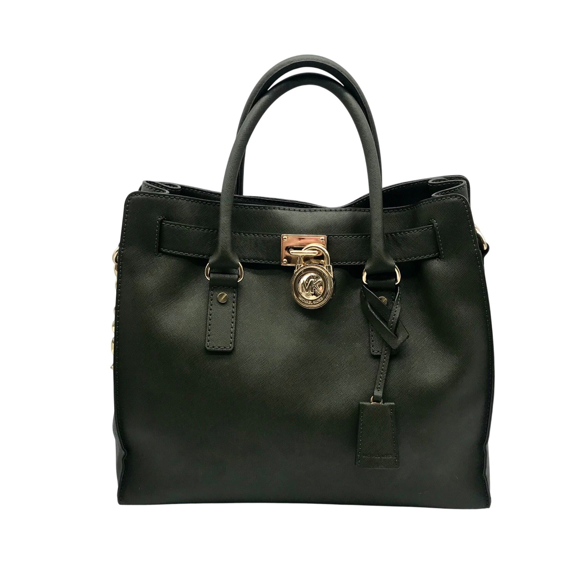 Michael Kors Olive Green Saffiano Leather Hamilton Tote Bag