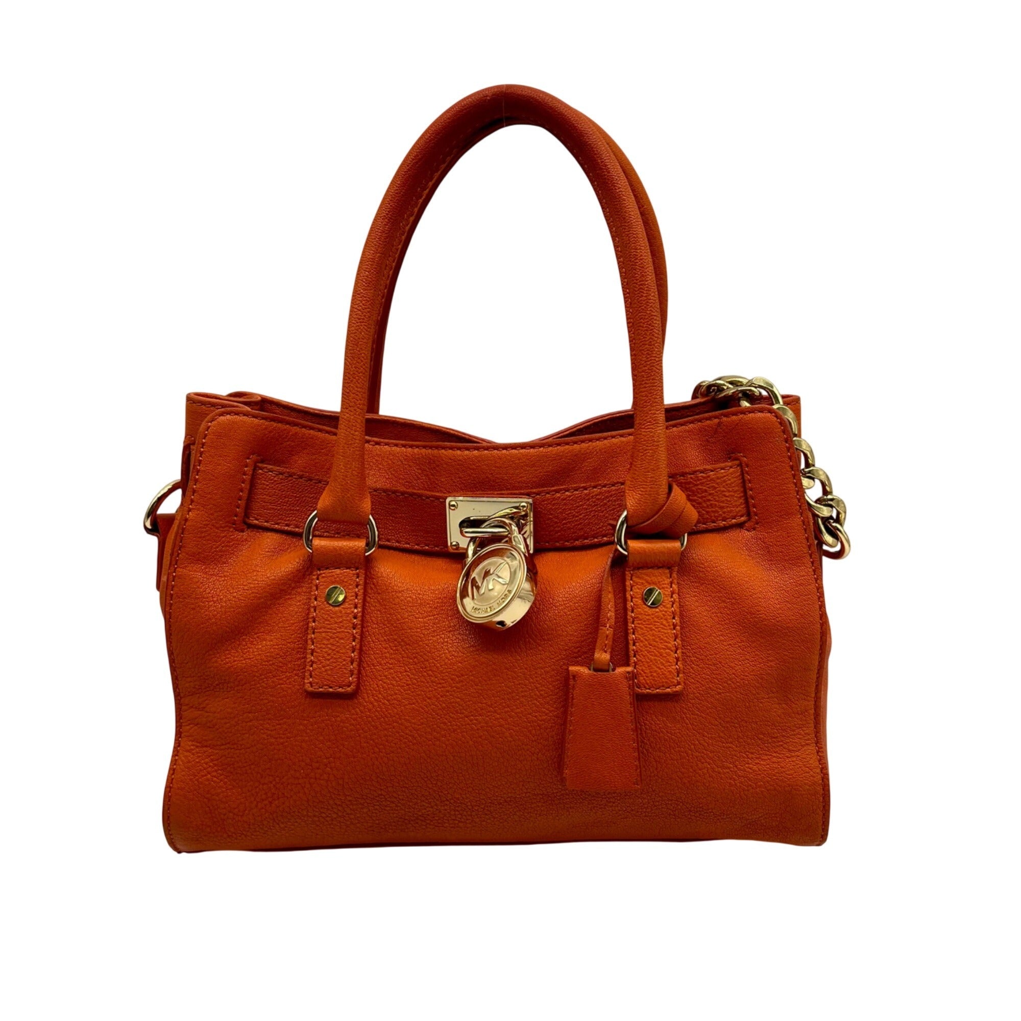 Michael Kors Orange Hamilton Shoulder Bag 