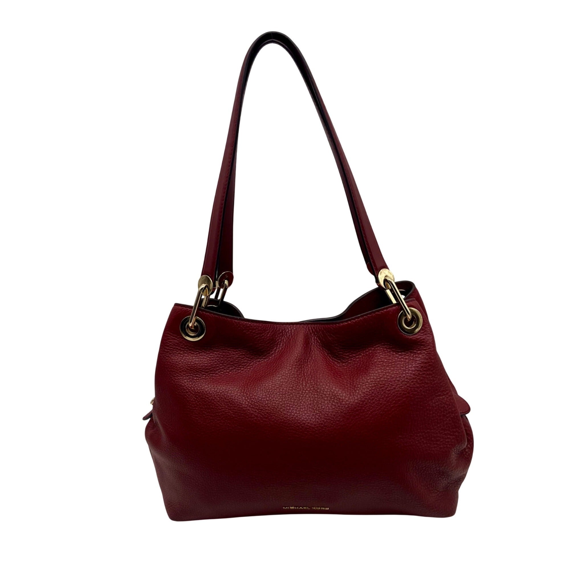 Michael Kors Red Leather Shoulder Bag