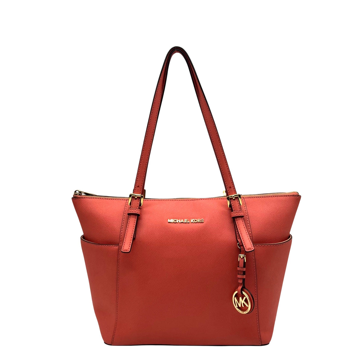 Michael Kors Salmon Saffiano Leather Tote &amp; Wallet Set