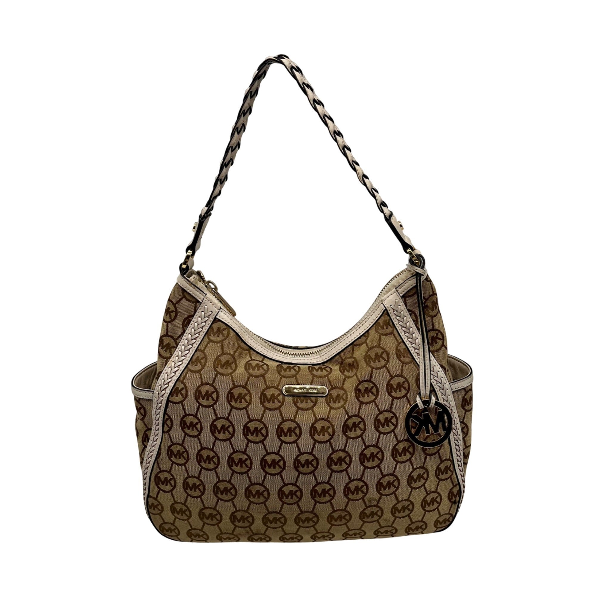 Michael Kors Signature Canvas Monogram Shoulder Bag