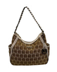 Michael Kors Signature Canvas Monogram Shoulder Bag