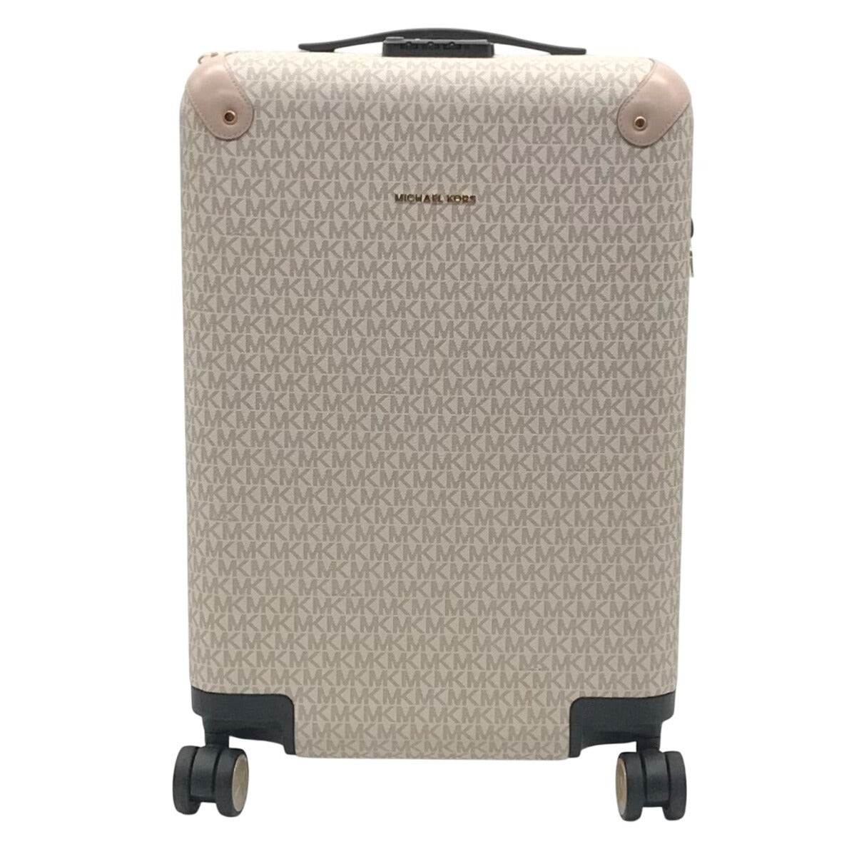 Michael Kors Vanilla And Soft Pink Monogram Logo Suitcase