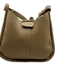 Miztique Beige Faux Leather Crossbody Bag