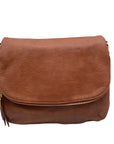 Miztique Brown Leather Hobo Crossbody Purse