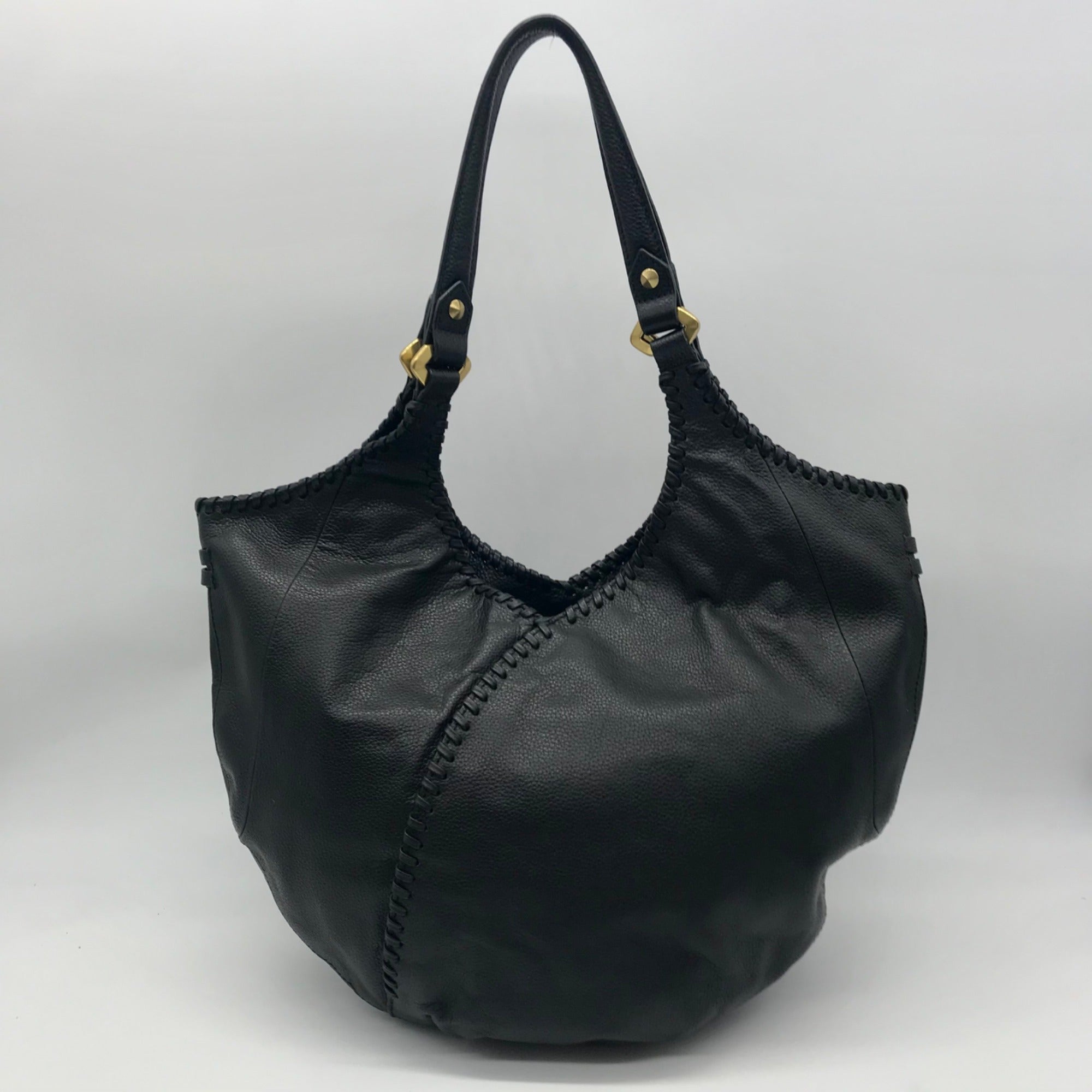 OrYany Black Leather Hobo Bag
