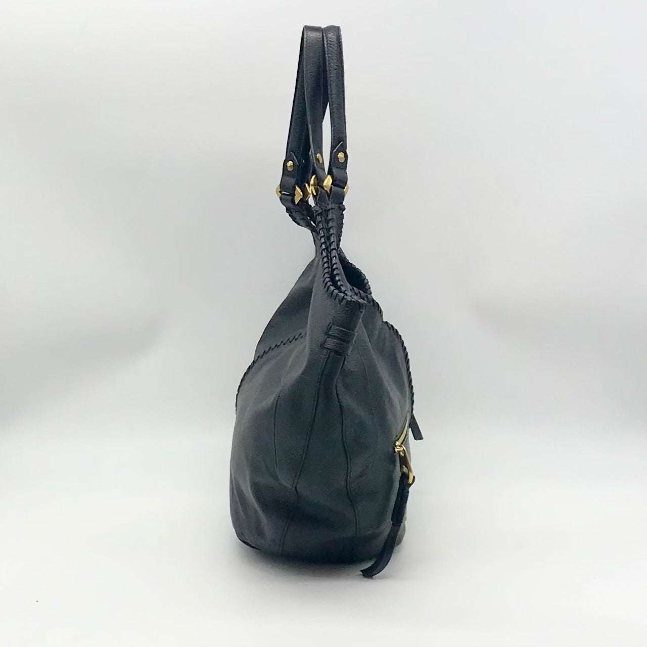 OrYany Black Leather Hobo Bag