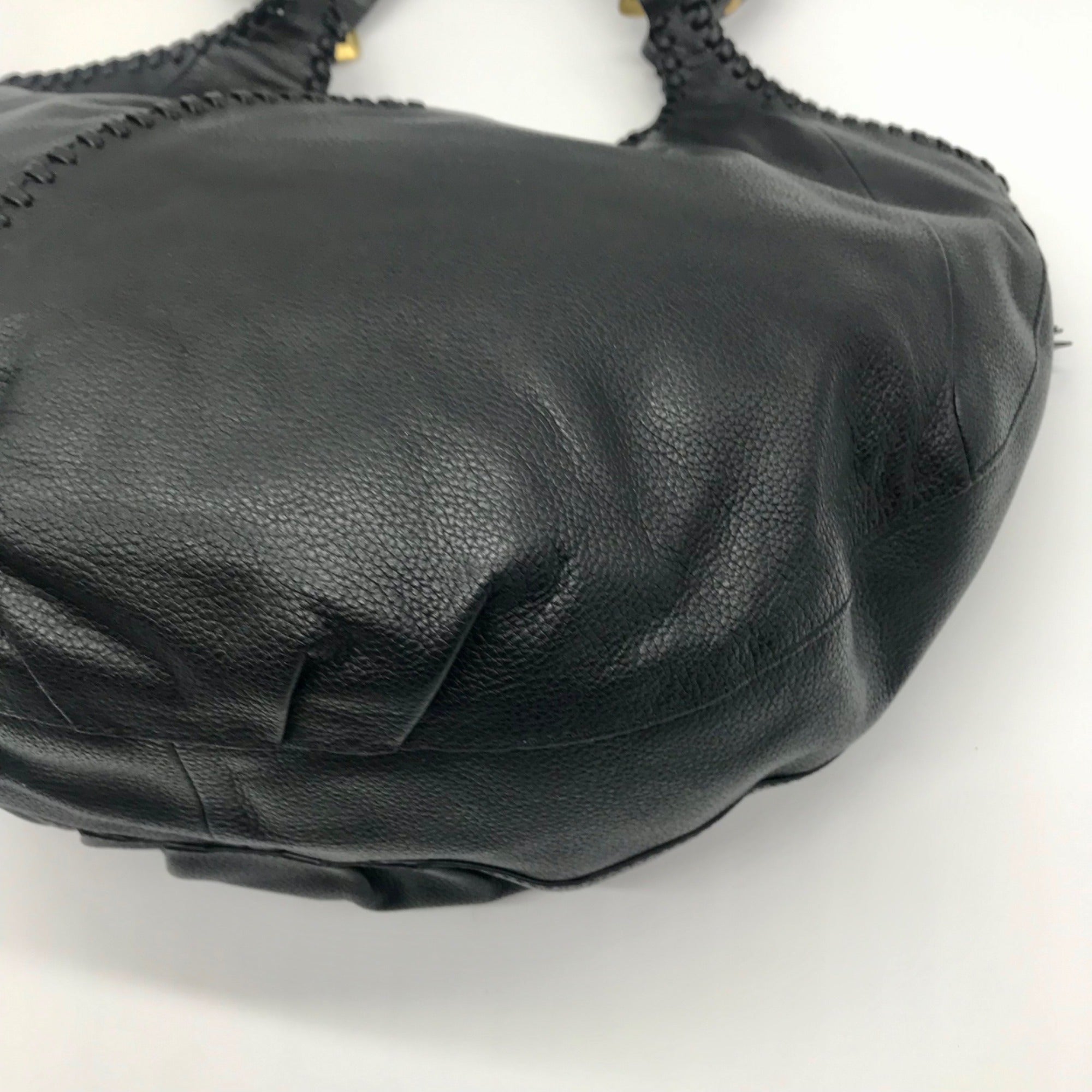 OrYany Black Leather Hobo Bag