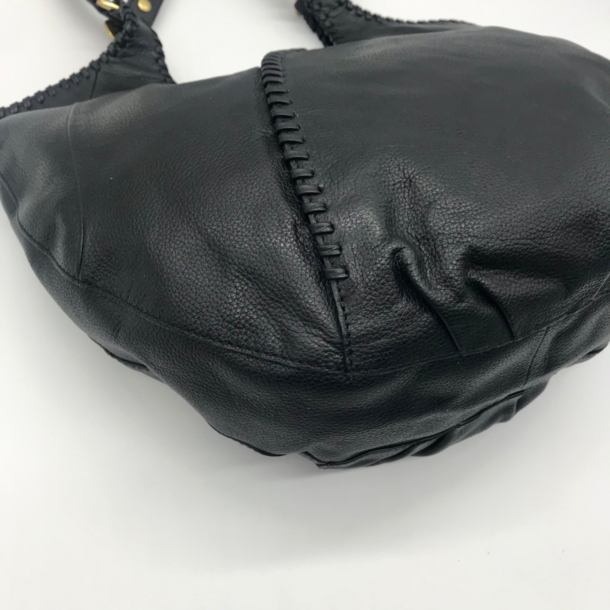 OrYany Black Leather Hobo Bag