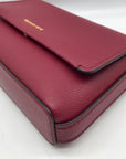 Michael Kors Mulberry Leather Small Nessa Messenger Crossbody Bag