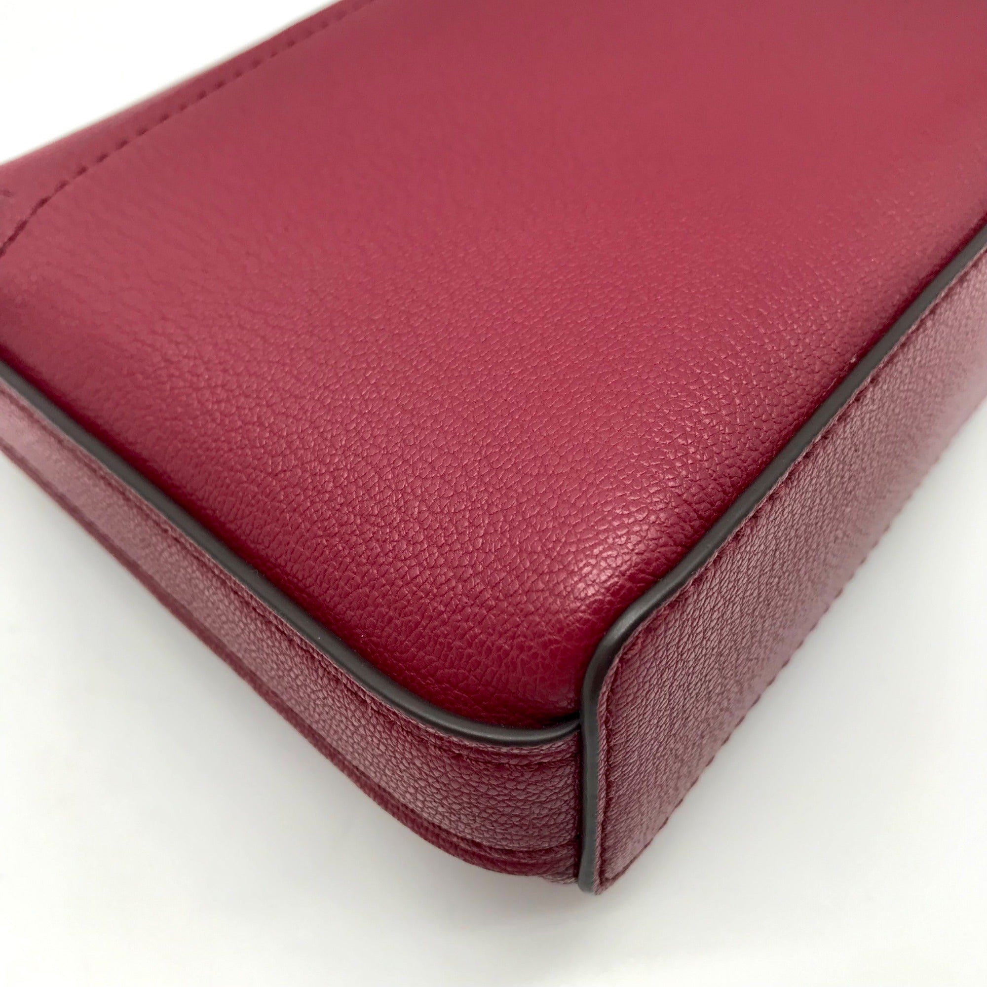 Michael Kors Mulberry Leather Small Nessa Messenger Crossbody Bag