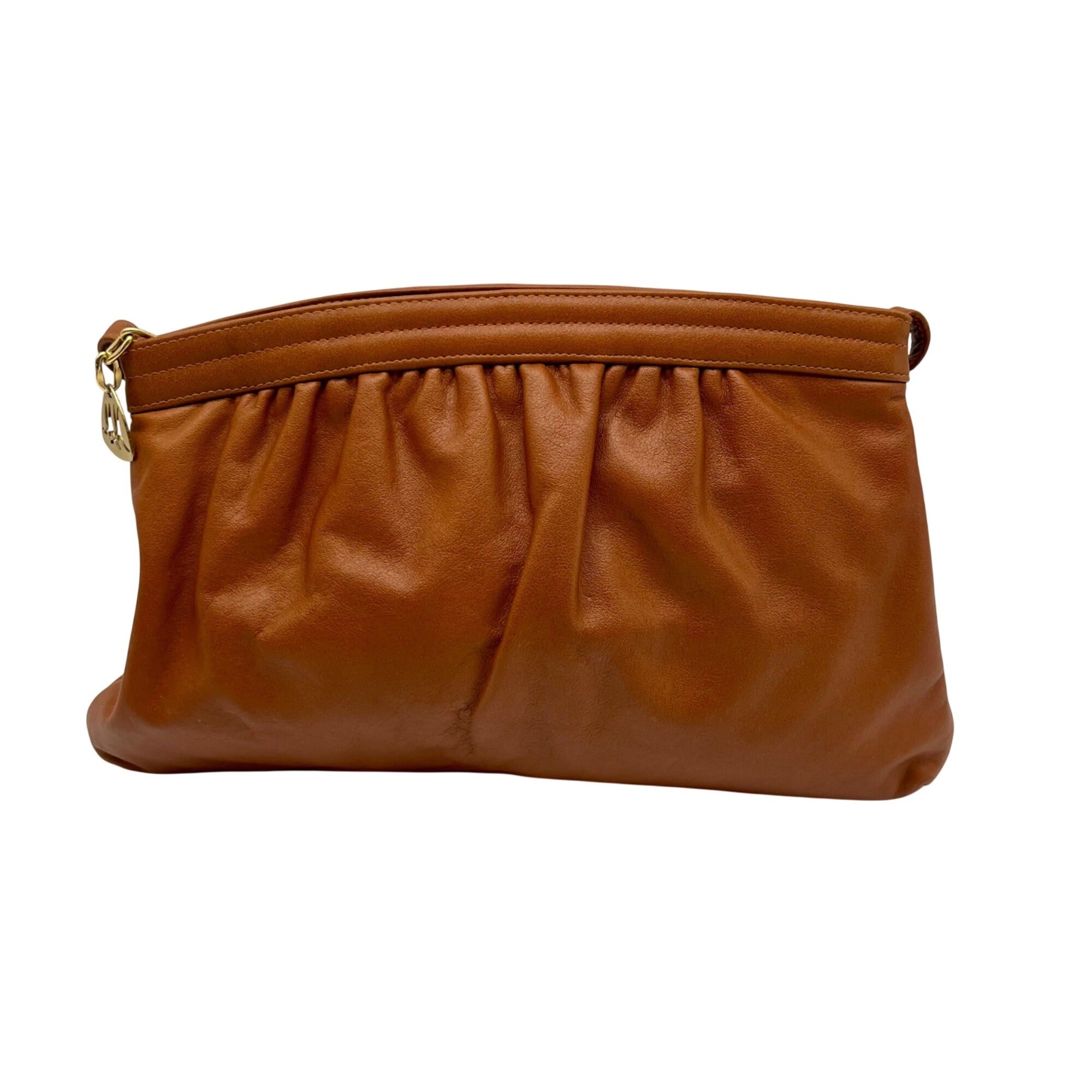 Morris Moskowitz Brown Leather Tote Bag