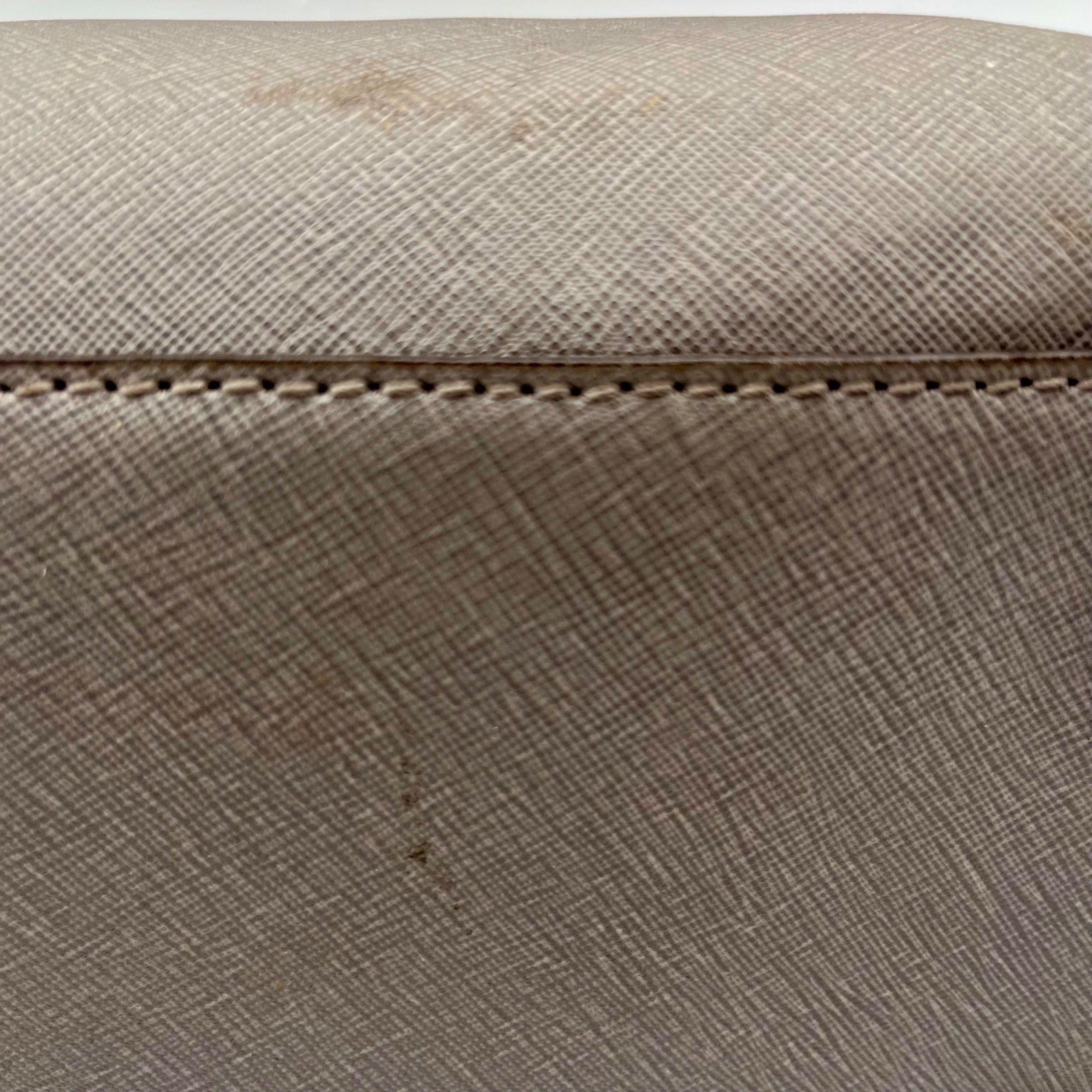 Michael Kors Grey Saffaino Leather Harper Chain Tote Bag