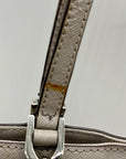 Michael Kors Grey Saffaino Leather Harper Chain Tote Bag