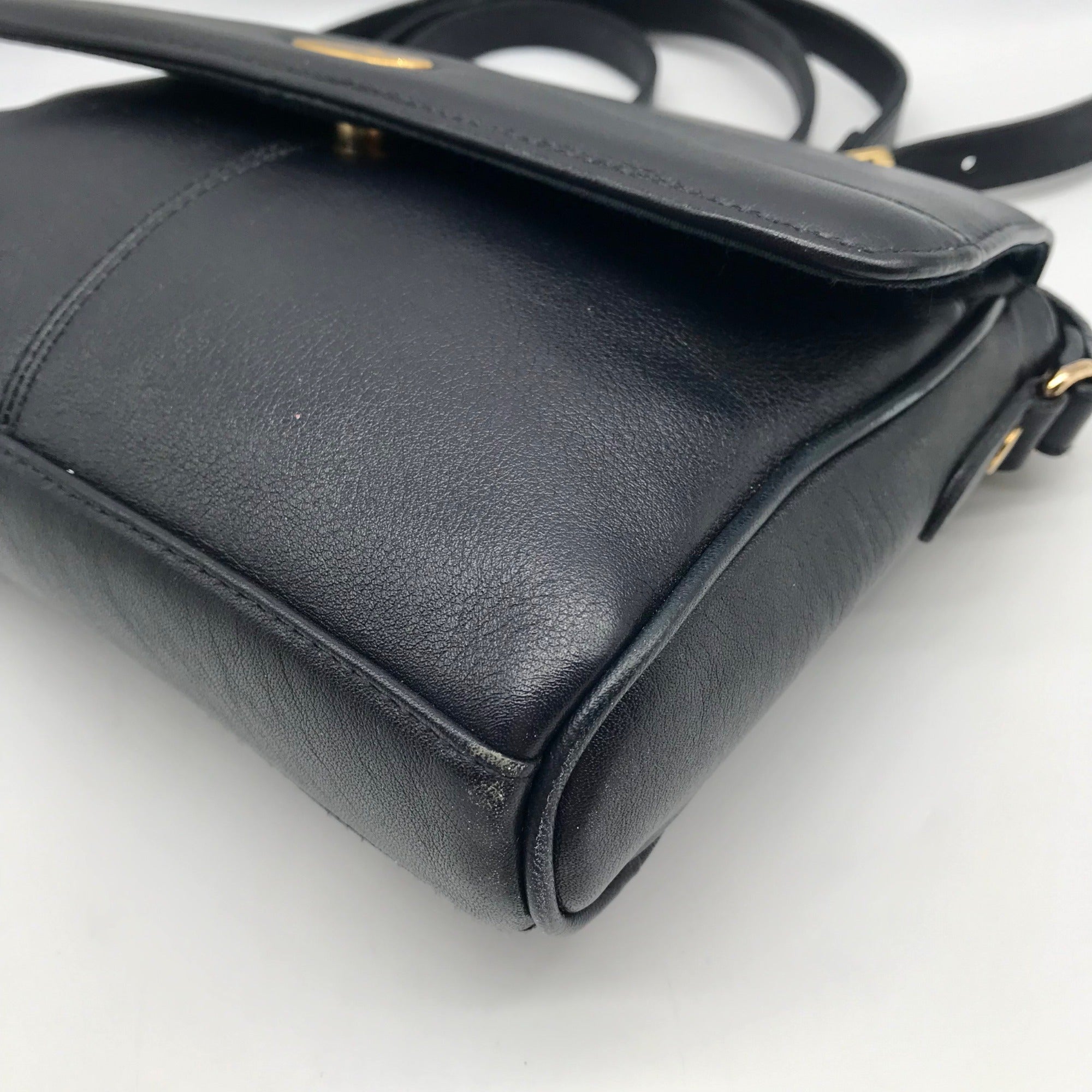 Etienne Aigner Black Leather Crossbody