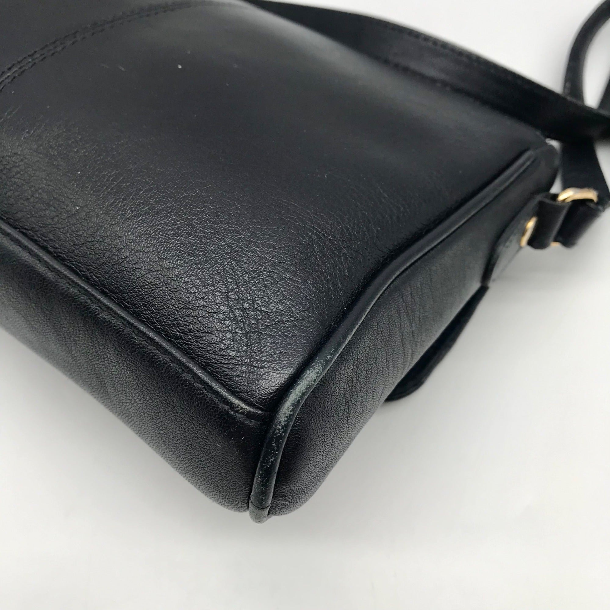 Etienne Aigner Black Leather Crossbody