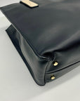 Kate Spade Black And Tan Leather Tote Bag